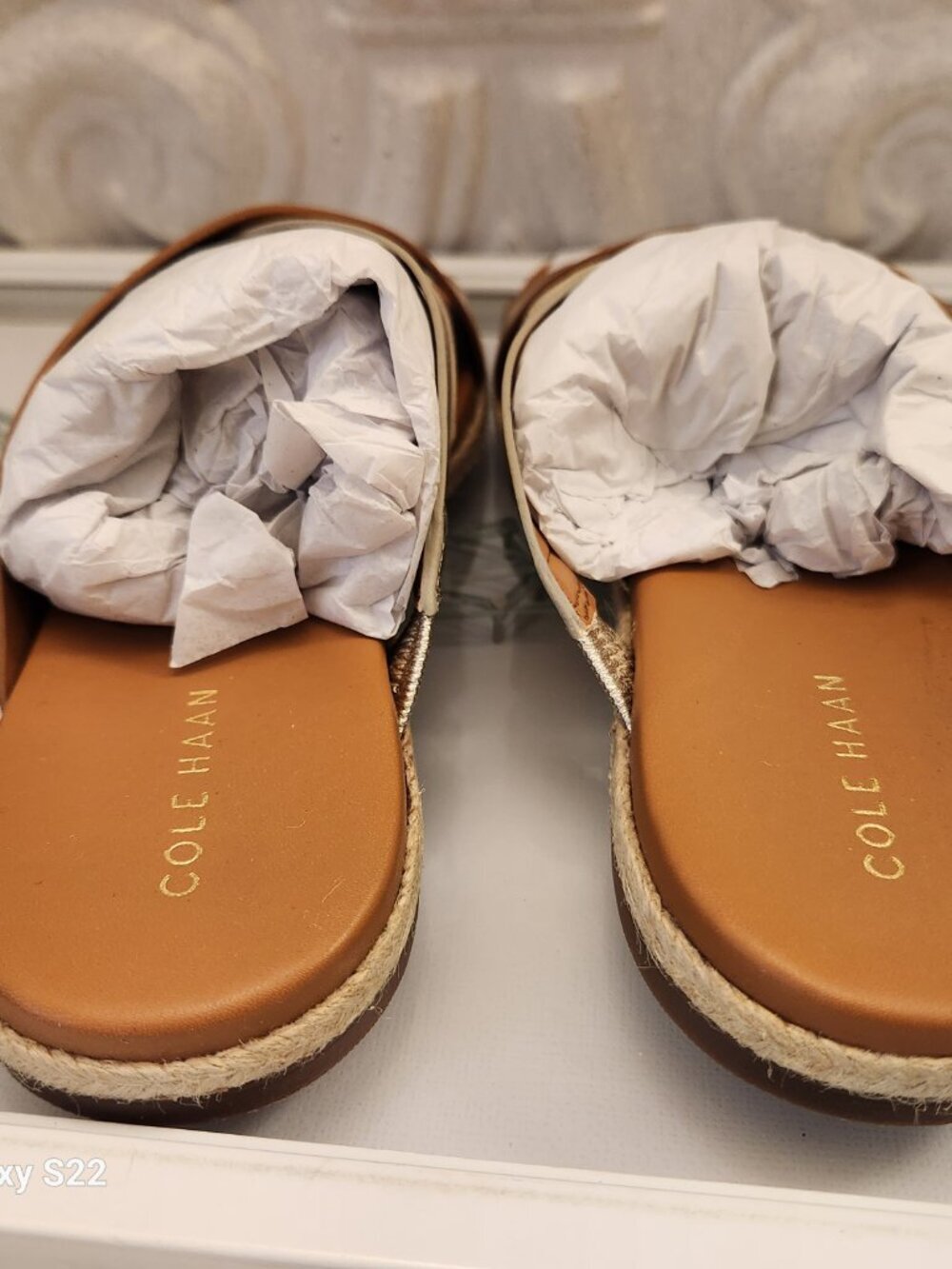 Cole Haan Leather Multi Strap Slide Sandals. NIB. Size 7 - Picture 7 of 12